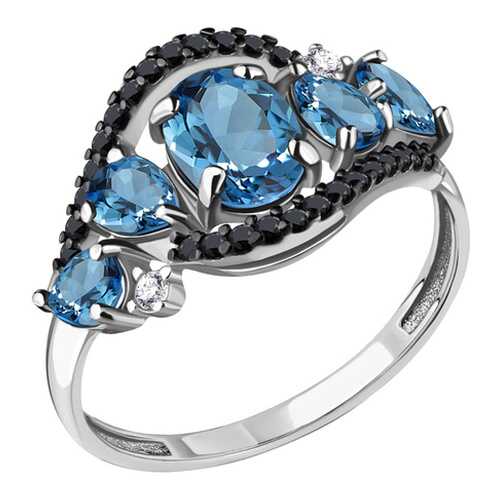 Кольцо женское Aquamarine 6574505Ч р.18 в Кальцедония