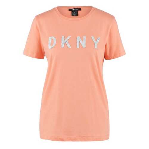 Футболка женская DKNY P0AH6CNA оранжевая S в Кальцедония